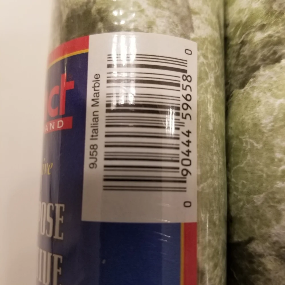 Con-Tact Paper 24 ft. Green 9J58 Italian Marble 1 Roll Plus Bonus Partial Roll